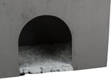 Trixie dog basket house harvey with stair gray white