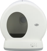 Trixie self -cleaning litter box plastic white