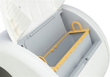Trixie self -cleaning litter box plastic white