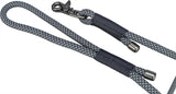 Trixie soft rope dog leash black gray