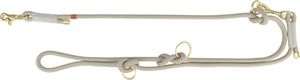 Trixie Soft Rope Dog Leash Justerbar grå lysegrå