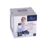Jipy stacking tower wood blue