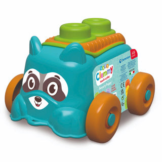 Clementoni Baby - Clemmy Sensory Puppy Blue with soft blocks, 5dlg.