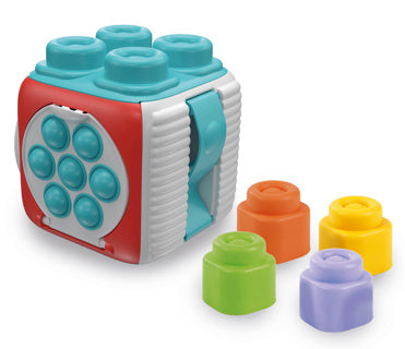 Clemenstoni Puppelchen mëll Clemmy Sensory Cube