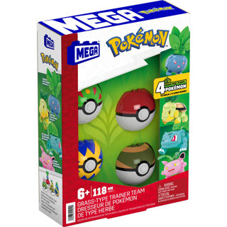 Mega bloks pokemon mega grass type trainer team