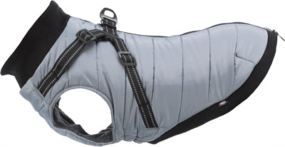 Trixie dog coat pontis with harness gray