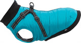 Trixie Dog coat pontis with harness aqua