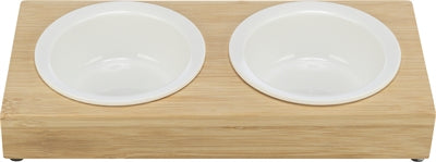 Trixie Food Bucket Water Bowl-Set keramic bambus