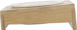 Trixie food bowl water bowl with holder ceramic bamboo