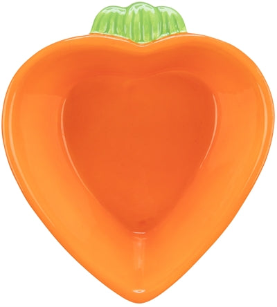 Trixie food bowl water bin carrot ceramics