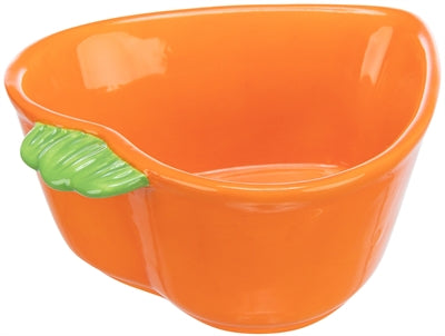 Trixie food bowl water bowl carrot ceramic