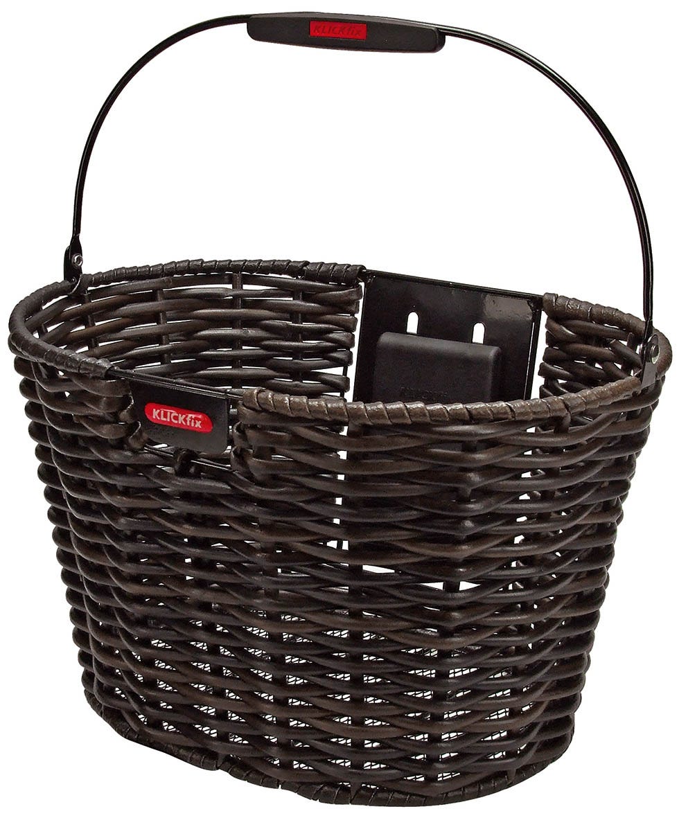 Klickfix rixen kaul kurv, front structura oval fr.kurv r k structura oval sort brun