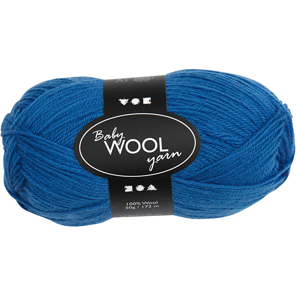 Creativ company baby garen, l: 172 m, blauw, 50 gr 1 bol
