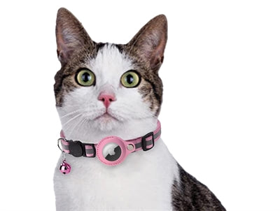 Croci Collar Cat с държач на етикети розово