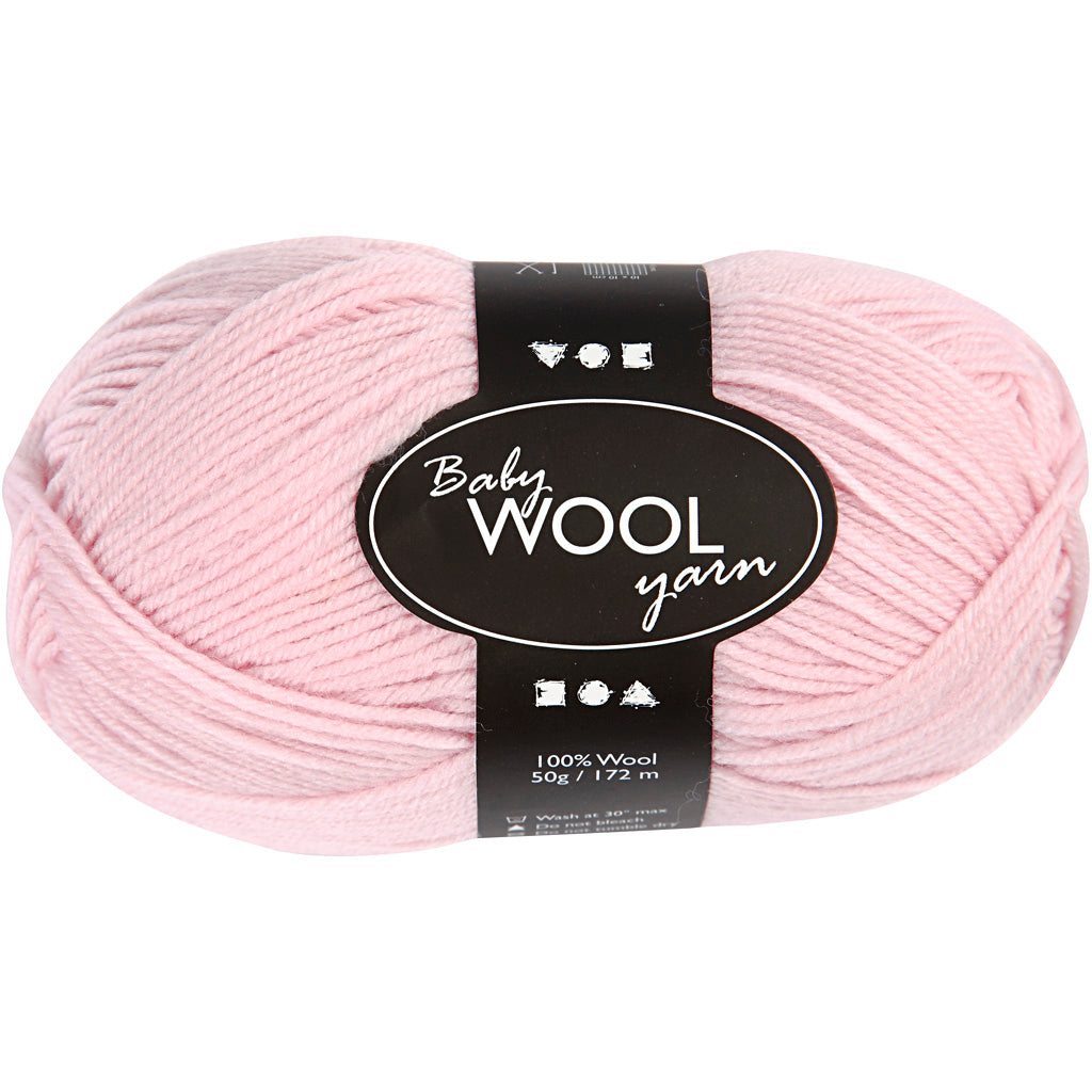 Creativ company baby yarn, length 172 m, light pink, 50 g, 1 ball