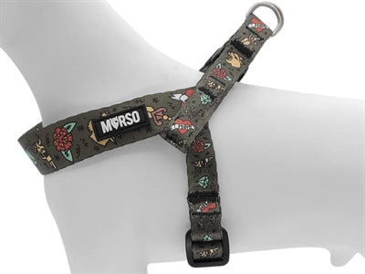 Morso Mini dog harness adjustable recycled ink tank green
