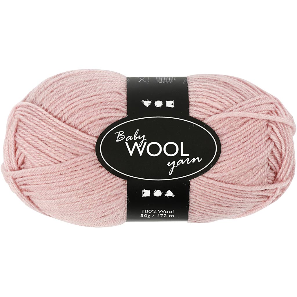 Creativ Company Baby Garn Dusty Pink, 172m