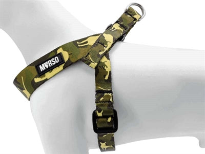 Morso Mini dog harness adjustable recycled full metal dog brown