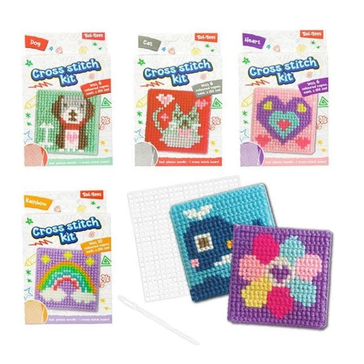 Toi-toys craft embroidery set cross stitch theme