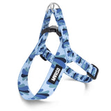 Morso Mini dog harness adjustable recycled splash blue