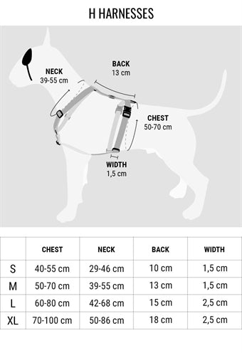 Morso dog harness h-harness recycled color invaders purple