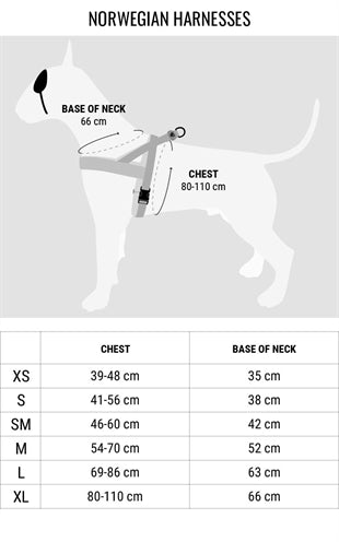 Morso norwegisches Hundegeschirr aus recyceltem Power Flow, schwarz