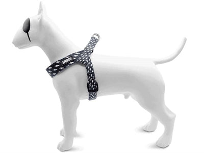 Morso Mini dog harness adjustable recycled power flow black