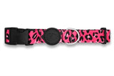 Morso collar dog recycled bubble leo pink