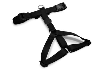 Morso Dog Harness H-hem genanvendt puress sort