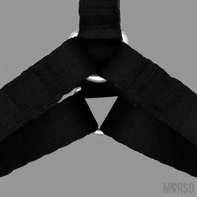 Morso Dog Harness H-hem genanvendt puress sort