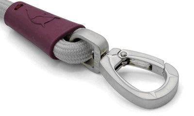 Morso dog leash soft rope recycled gray gray