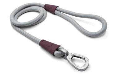 Morso dog leash soft rope recycled gray gray
