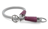 Morso half slip collar dog soft rope recycled grey