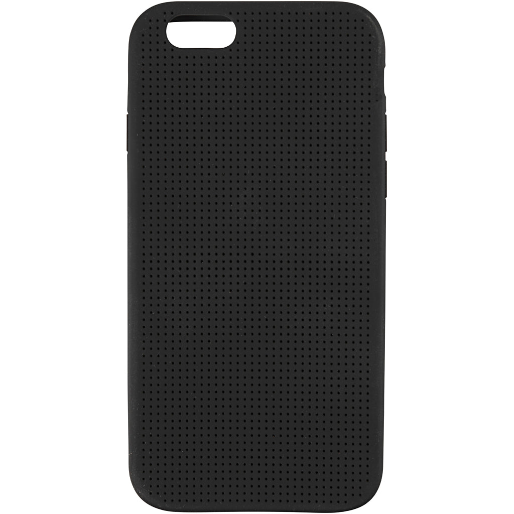 Embroidered iPhone case, size 6 6s, size 6.8x13.8 cm, thickness 8 mm, black, 1 piece