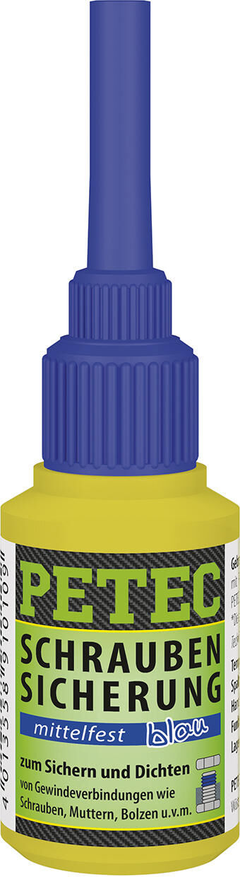 Petec screw protection power screw retention 10g medium strength blu