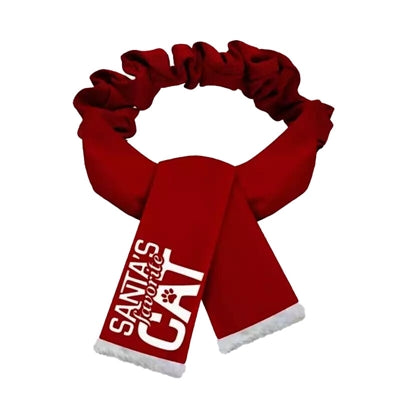 Mange gaver juleskjerf Julenissens favorittkatt Rood