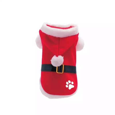 Obilo daril božična pasja jakna Božiček Claus Poot Red