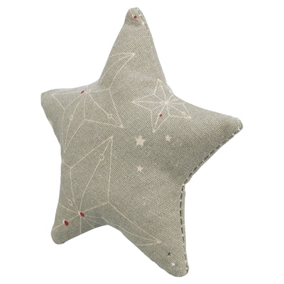 Trixie xmas play cushion star with catnip cotton beige