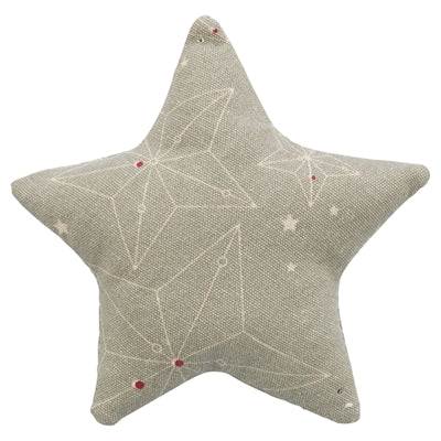 Trixie xmas play cushion star with catnip cotton beige