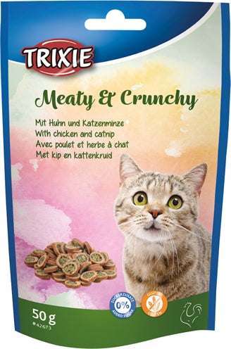 Trixie meaty crunchy chicken catnip gluten -free