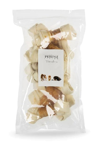 Petstyle Living Knotent Bot White s kuřetem