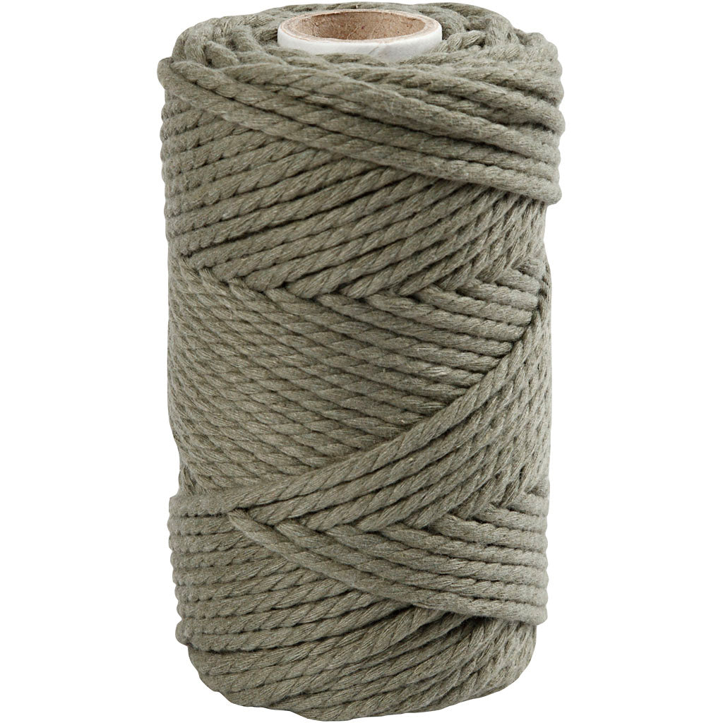 Creativ Company MacRame Cord Mossgroen, 55 m