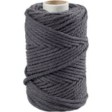 Creativ Company Macrame Cord Grey, 55m