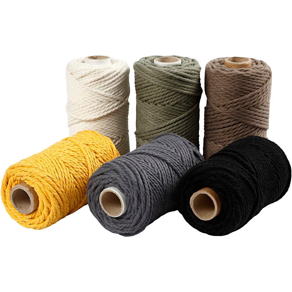 Creativ Company MacRame Cord různé barvy, 6x198M