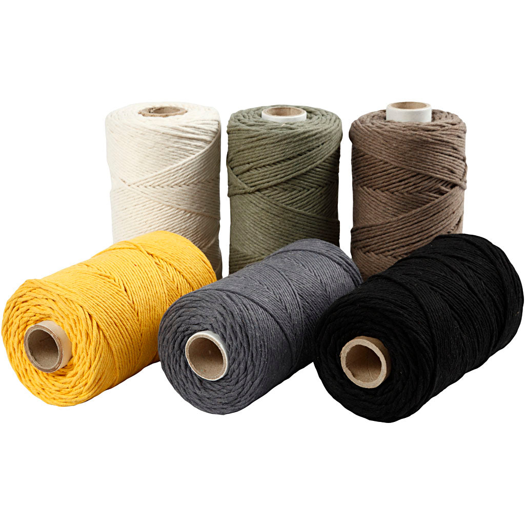 Creativ Company MacRame Cord různé barvy, 6x198M