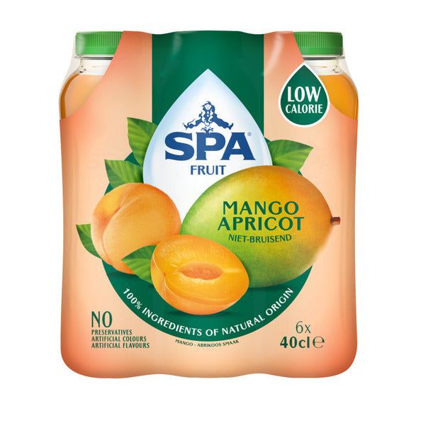 Spa Fruucht Still Mango Aprikos Hausdéier (6x 400ml)