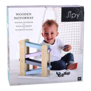 Jipy Jipy Wooden Autobahn lila Blau