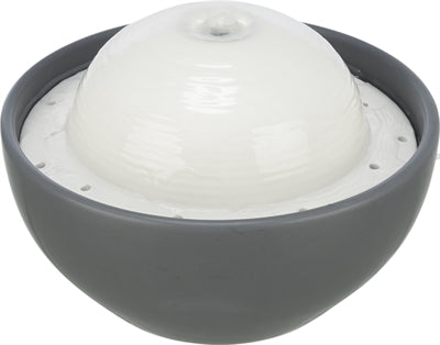 Trixie Vital Dome Drinking Fountain Ceramic Gray White
