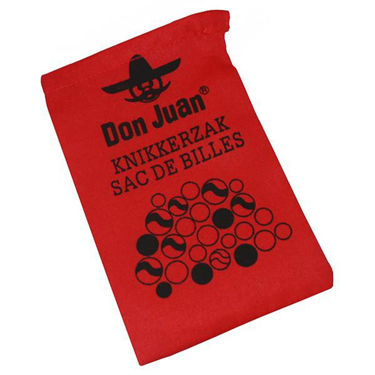 Don juan knikkerzak zwarte opdruk