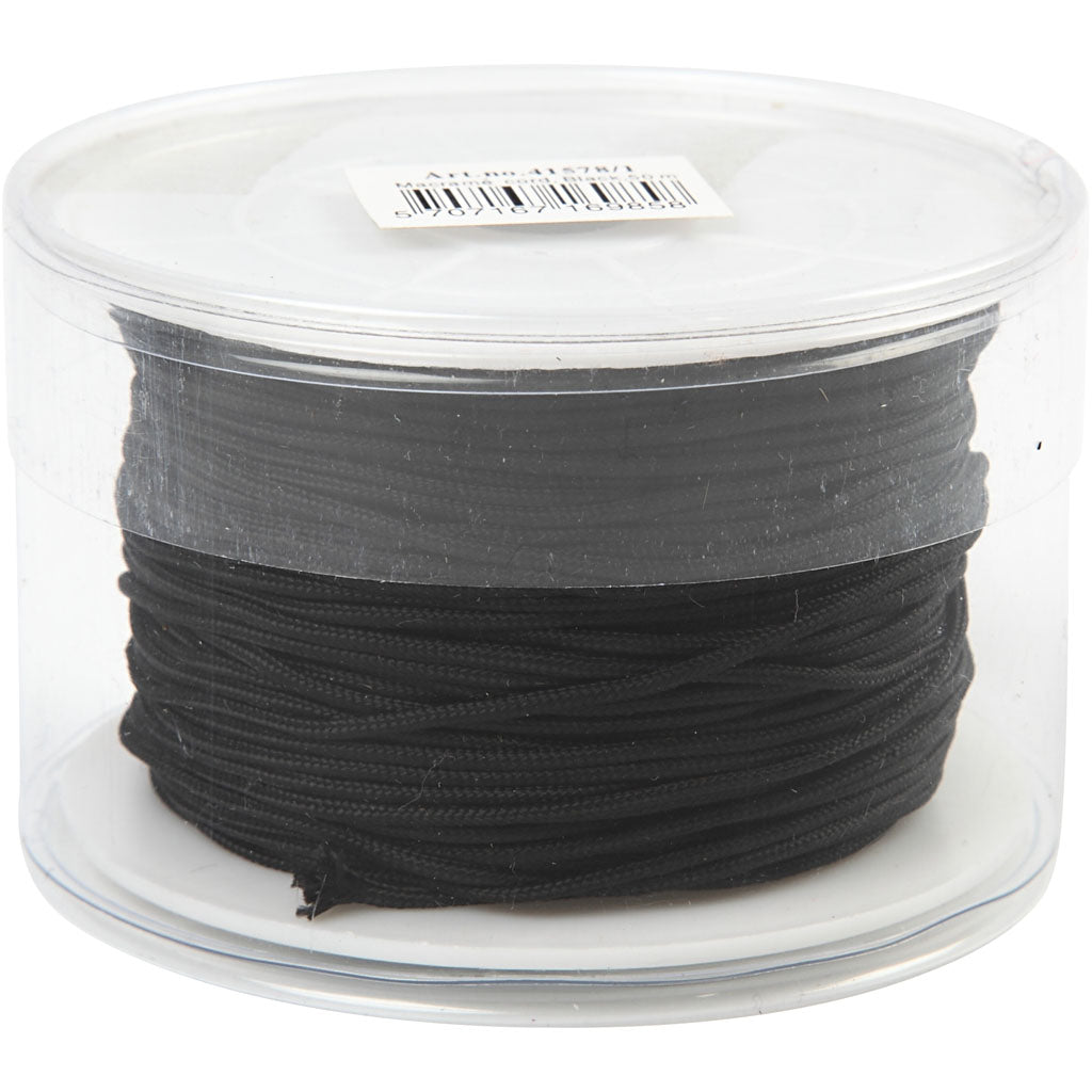 Creativ company polyester cord, thickness 1.8 mm, black, 50 m 1 roll